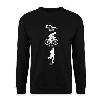 Triathlon - Sweat-shirt Unisexe - noir - Devant - Alina (178cm) & Michal (187cm)
