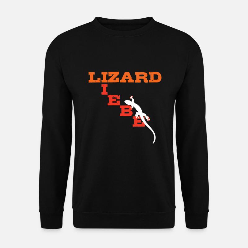 Lizard Liebe - Unisex Pullover - Schwarz