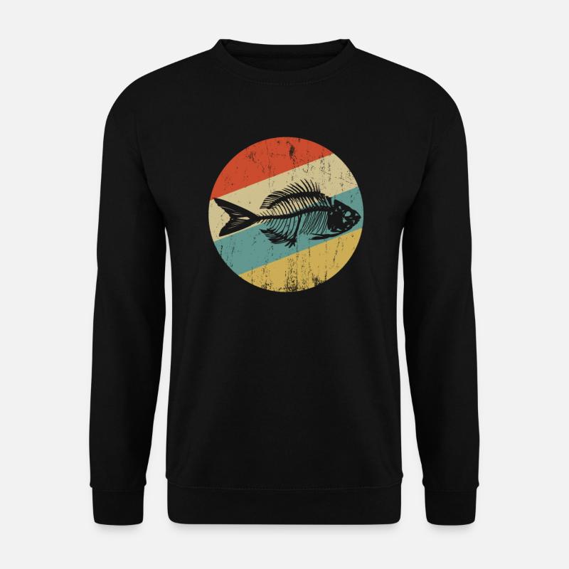 Fischen - Unisex Pullover - Schwarz