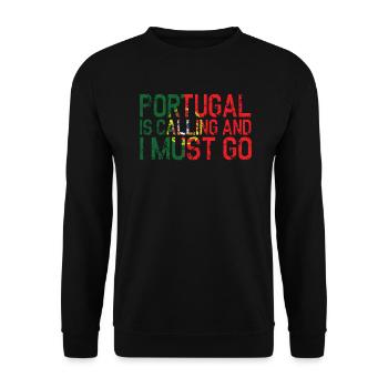 Le Portugal - Sweat-shirt Unisexe - noir - Devant - Alina (178cm) & Michal (187cm)
