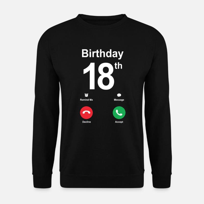 18. Geburtstag - Unisex Pullover - Schwarz