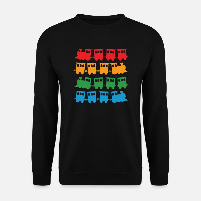 Zug Züge Modeleisenbahn Eisenbahn Geschenk - Unisex Pullover - Schwarz