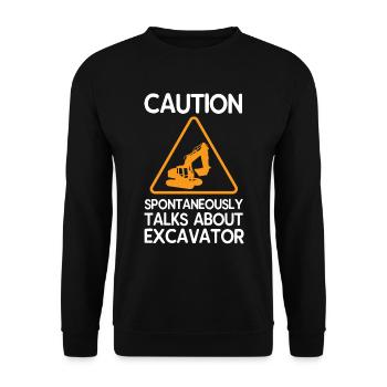 Bagger - Unisex Pullover - Schwarz - Vorne - Alina (178cm) & Michal (187cm)