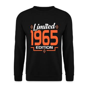 55. Geburtstag - Unisex Pullover - Schwarz - Vorne - Alina (178cm) & Michal (187cm)