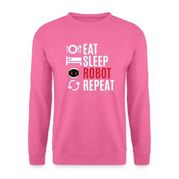 Roboter - Unisex Pullover - Pink - Vorne