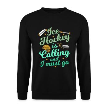 Hockey sur glace - Sweat-shirt Unisexe - noir - Devant - Alina (178cm) & Michal (187cm)