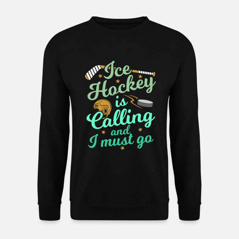 Eishockey - Unisex Pullover - Schwarz