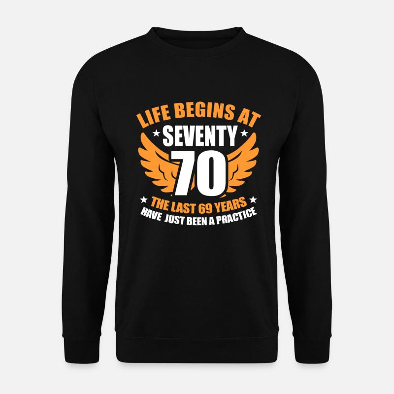 70. Geburtstag - Unisex Pullover - Schwarz