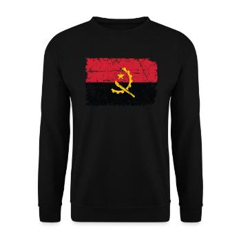 Angola - Sweat-shirt Unisexe - noir - Devant - Alina (178cm) & Michal (187cm)