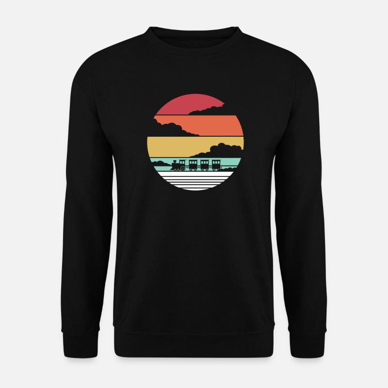 Zug Züge Modeleisenbahn Eisenbahn Geschenk - Unisex Pullover - Schwarz