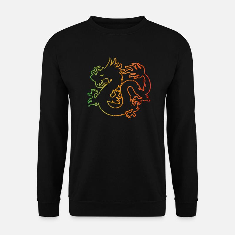 Drache - Unisex Pullover - Schwarz