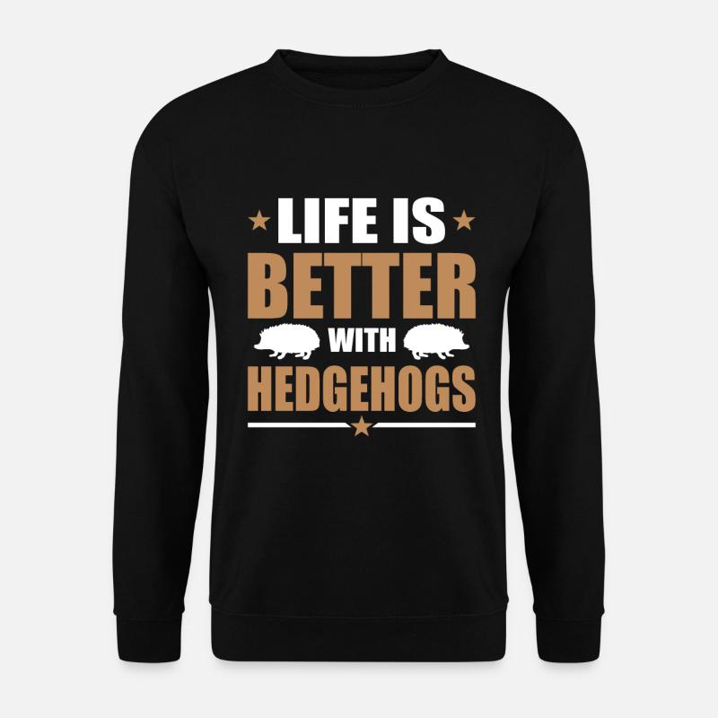 Igel - Unisex Pullover - Schwarz