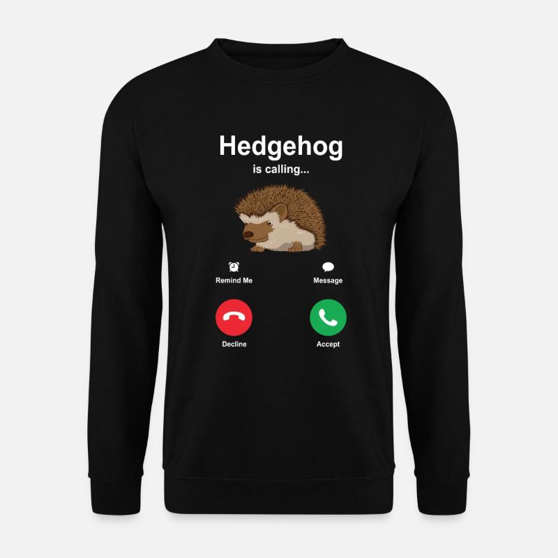 Hedgehog - Unisex Sweatshirt - black