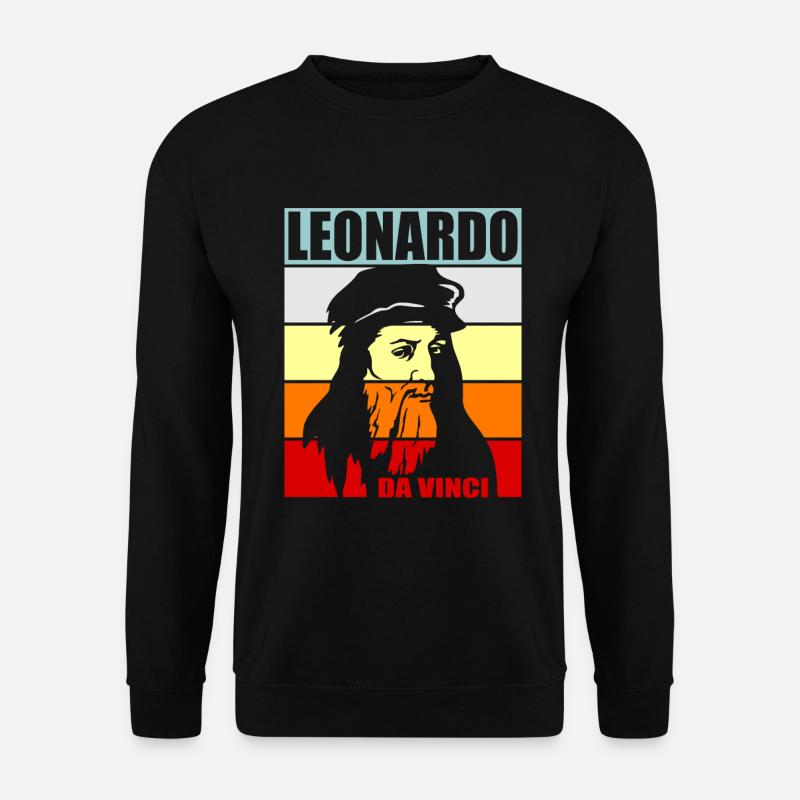 Leonardo da Vinci - Unisex Pullover - Schwarz