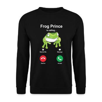 frog - Unisex Sweatshirt - black - Front - Alina (178cm) & Michal (187cm)
