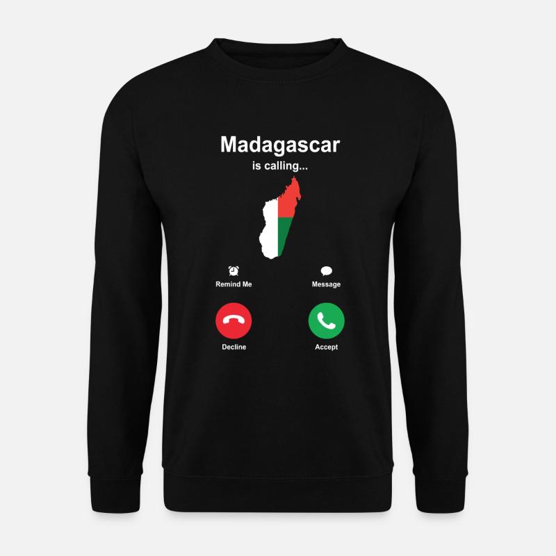 Madagaskar Afrika Shirt Geschenkidee - Unisex Pullover - Schwarz