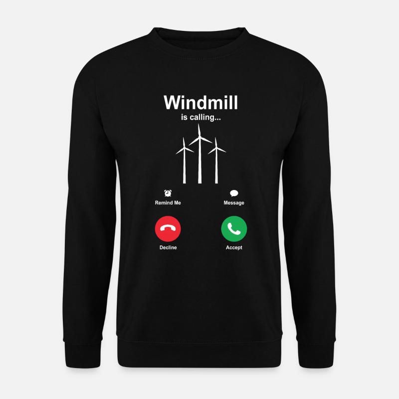 Windmühle - Unisex Pullover - Schwarz
