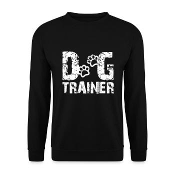 Dog trainer - Unisex Sweatshirt - black - Front - Alina (178cm) & Michal (187cm)