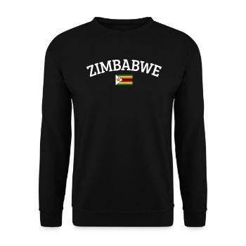 Zimbabwe - Unisex Sweatshirt - black - Front - Alina (178cm) & Michal (187cm)
