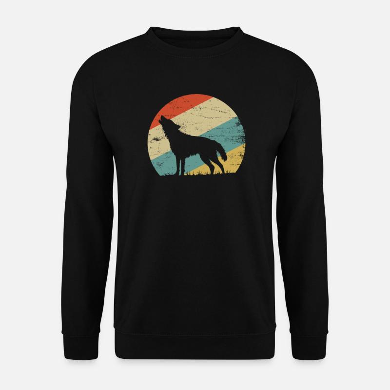 wolf - Unisex Sweatshirt - black