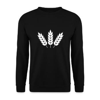 Cereal grain 3 compartments cereal grain - Unisex Sweatshirt - black - Front - Alina (178cm) & Michal (187cm)