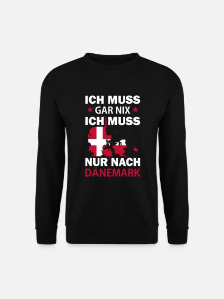 Dänemark - Unisex Pullover - Schwarz
