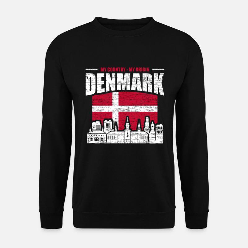 Dänemark - Unisex Pullover - Schwarz