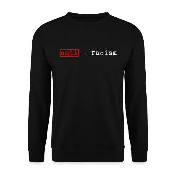 Anti-racisme - Sweat-shirt Unisexe - noir - Devant - Alina (178cm) & Michal (187cm)