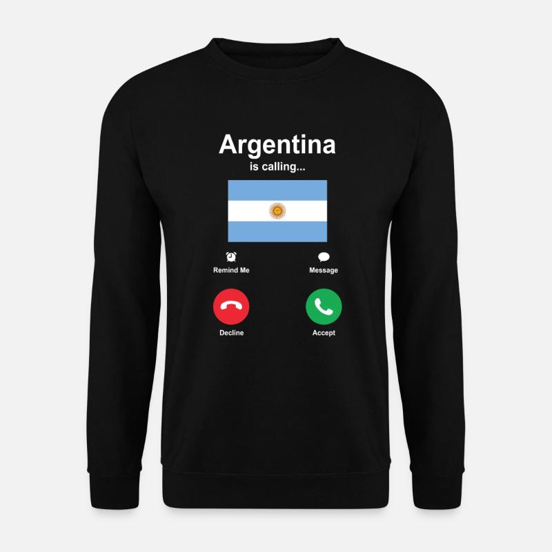 Argentinien - Unisex Pullover - Schwarz