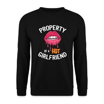 girlfriend - Unisex Sweatshirt - black - Front - Alina (178cm) & Michal (187cm)