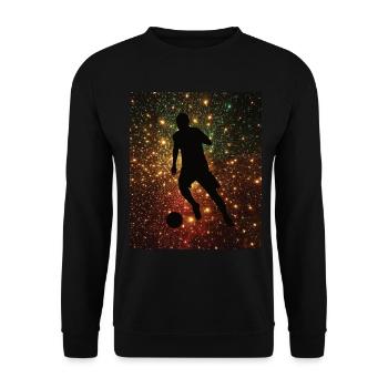 Soccer player soccer player soccer fan soccer player - Unisex Sweatshirt - black - Front - Alina (178cm) & Michal (187cm)