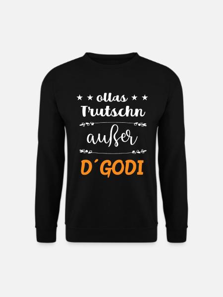 Godi Firmgodi Taufgodi Geschenkidee - Unisex Pullover - Schwarz