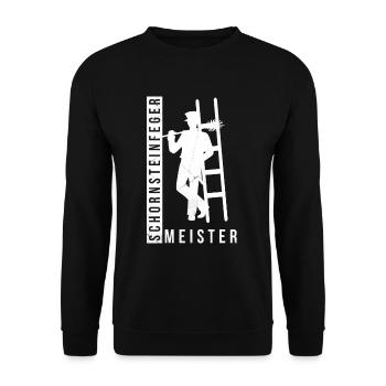Schornsteinfeger - Unisex Pullover - Schwarz - Vorne - Alina (178cm) & Michal (187cm)