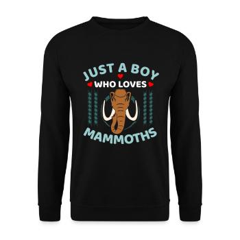 mammoth - Unisex Sweatshirt - black - Front - Alina (178cm) & Michal (187cm)