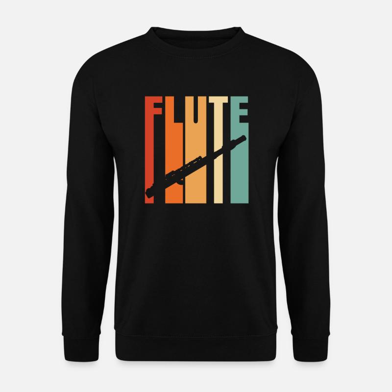 Flöte - Unisex Pullover - Schwarz