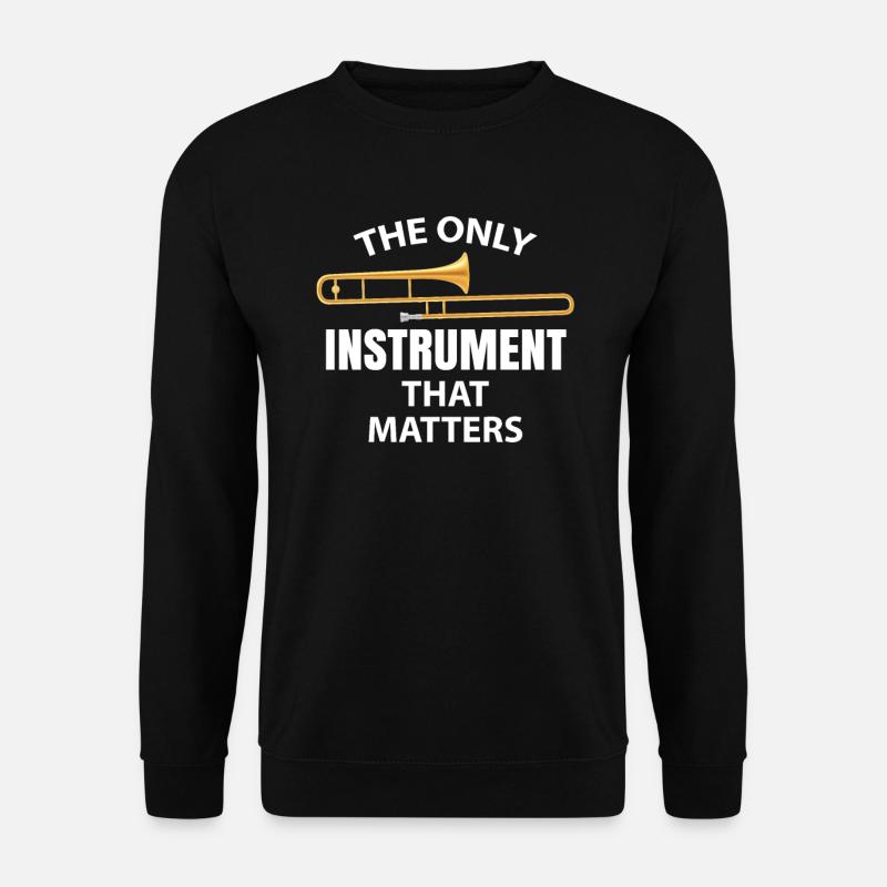 Posaune Trombone - Unisex Pullover - Schwarz