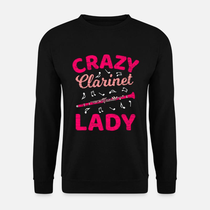 Klarinette - Unisex Pullover - Schwarz