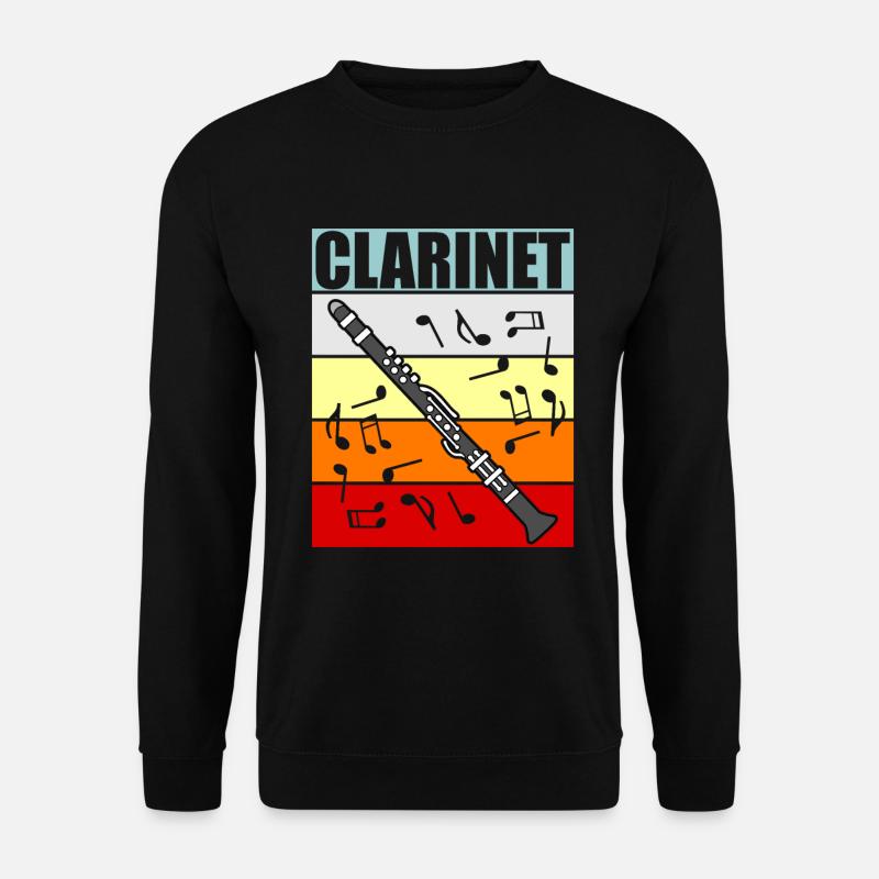 Klarinette - Unisex Pullover - Schwarz