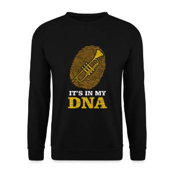 Trompete - Unisex Pullover - Schwarz - Vorne - Alina (178cm) & Michal (187cm)