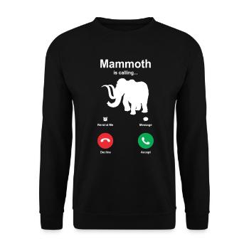 mammouth - Sweat-shirt Unisexe - noir - Devant - Alina (178cm) & Michal (187cm)