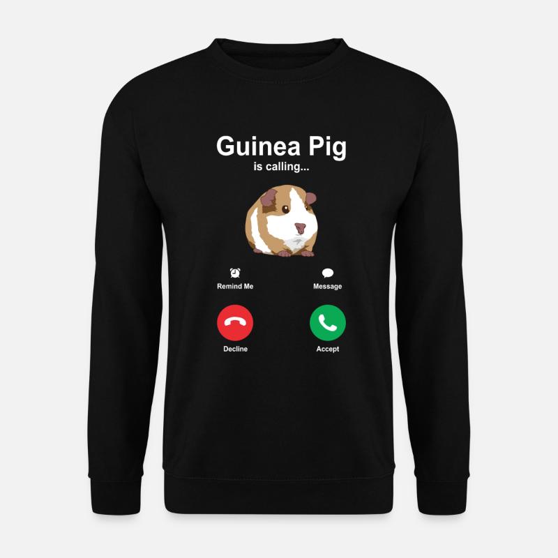 Cavy guinea pig - Unisex Sweatshirt - black