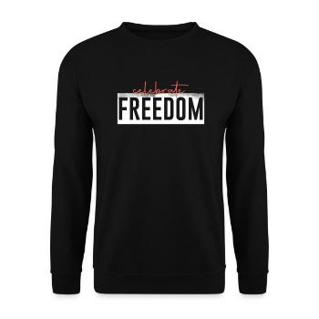 Frieden - Unisex Pullover - Schwarz - Vorne - Alina (178cm) & Michal (187cm)