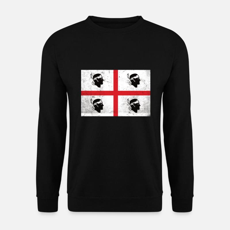 Sardinien Flagge - Unisex Pullover - Schwarz