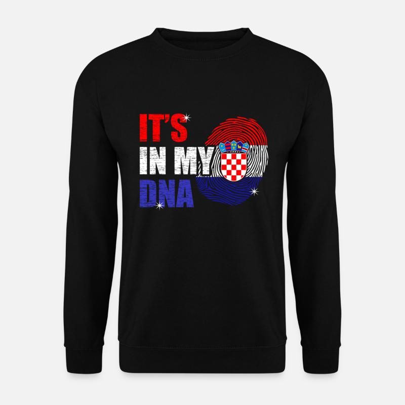 Kroatien - Unisex Pullover - Schwarz