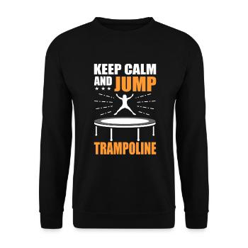 Trampolin - Unisex Pullover - Schwarz - Vorne - Alina (178cm) & Michal (187cm)