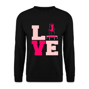 Trampolin - Unisex Pullover - Schwarz - Vorne - Alina (178cm) & Michal (187cm)