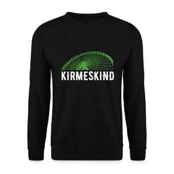 Jahrmarkt Kirmes Kirmeskind Rummelplatz Riesenrad - Unisex Pullover - Schwarz - Vorne - Alina (178cm) & Michal (187cm)