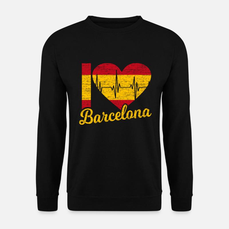 Barcelona - Unisex Pullover - Schwarz