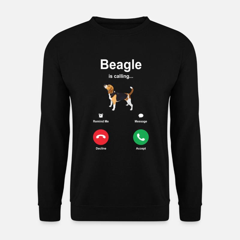 Idée cadeau chiot Beagle - Sweat-shirt Unisexe - noir