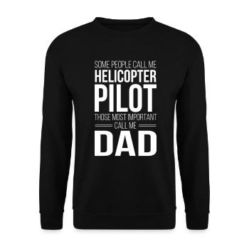 Flugzeug - Unisex Pullover - Schwarz - Vorne - Alina (178cm) & Michal (187cm)